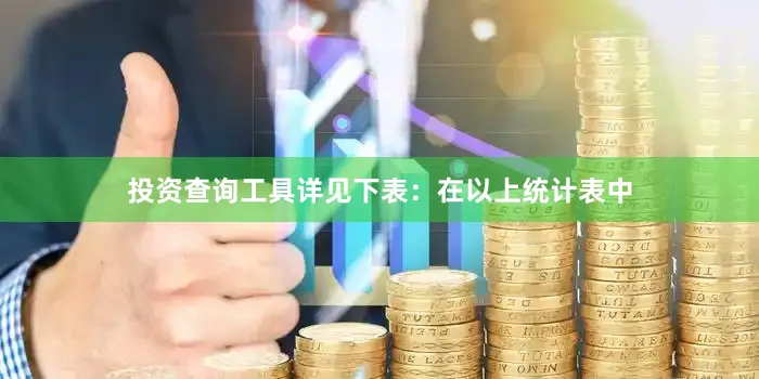 投资查询工具详见下表：　　在以上统计表中