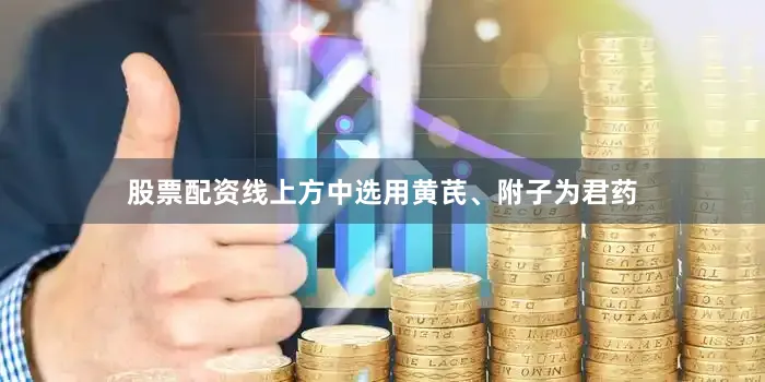 股票配资线上方中选用黄芪、附子为君药